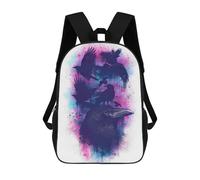 sinyumoney Family of Ravens Mochila, Mochila Escolar Impresa En 3D, Bolsa Para El Almuerzo Escolar, Mochila De Viaje, Mochila Para Amigos, Mochila Escolar Para Niñas Y Niños 17inch