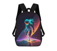 sinyumoney Fancy Colorful Astronaut Mochila Escolar Infantil Impresa En 3D Mochila De Viaje De Alta Capacidad Bolsas Para Libros Mochila Infantil 17inch