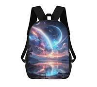 sinyumoney Fantasy Alien Planet Landscape -1 Mochila Escolar Para Secundaria, Mochila Informal Para Niñas Y Adolescentes 17inch