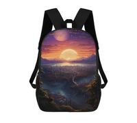 sinyumoney Fantasy Alien Planet Landscape -4 Mochila Escolar/para Ordenador Portátil Para Colegio/trabajo/viajes Para Camping, Aventuras Al Aire Libre Y Viajes Diarios 17inch
