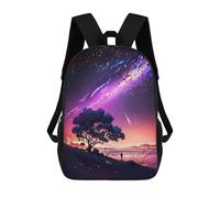 sinyumoney Fantasy Anime Stars Sunset Mochila Escolar/de Negocios, Resistente, Para Portátil, Para La Escuela/trabajo/viajes 17inch