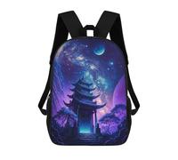 sinyumoney Fantasy Asian Temple Portal -1 Mochila Escolar De 17 Pulgadas Impresa En 3D Mochilas Infantiles Mochila Genial Impresa En 3D Para Niños De Primaria Y Secundaria