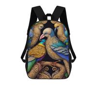 sinyumoney Fantasy Birds Artwork Mochila Escolar Infantil De 17 Pulgadas Con Estampado 3D, Mochila Moderna Para Niños, Mochilas De Viaje, Bolsas Para Libros, Mochila Escolar Infantil