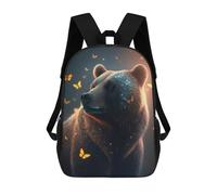 sinyumoney Fantasy Butterflies Bear Mochilas Escolares Para Niños Y Niñas, Mochilas Deportivas Informales Para Primaria, Mochilas De Gran Capacidad Para Libros 17inch