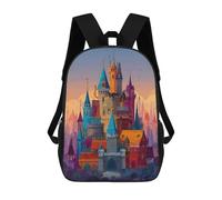 sinyumoney Fantasy Castle Illustration Mochilas Escolares Para Ordenador, Ideales Para El Colegio/trabajo/viajes, Acampadas, Aventuras Al Aire Libre Y Viajes Diarios 17inch
