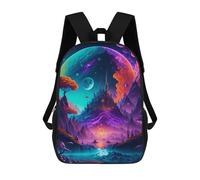 sinyumoney Fantasy Castle in A Dreamlike Landscape -1 Mochila Escolar Infantil Impresa En 3D Para Niños, Mochilas De Viaje De Alta Capacidad, Bolsas Para Libros, Mochila Escolar Infantil 17inch