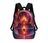 sinyumoney Fantasy Castle in Space -4 Mochila Escolar Infantil Impresa En 3D Para Niños, Mochilas De Viaje, Bolsas Para Libros, Mochila Escolar Infantil 17inch