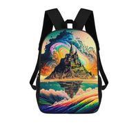 sinyumoney Fantasy Castle Reflections Mochilas Informales Para Niños, Mochila Escolar Para Adolescentes, Niñas Y Niños, Mochilas Para Libros 17inch