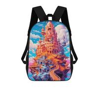 sinyumoney Fantasy Castle Skyward -5 Mochila Escolar Infantil Impresa En 3D Para Niños, Mochilas De Viaje De Alta Capacidad, Bolsas Para Libros, Mochila Escolar Infantil 17inch