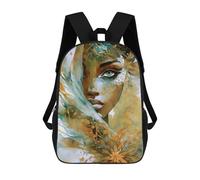 Sinyumoney Fantasy Castle Waterfall Mochila Escolar para Adolescentes, Impreso En 3D, Ajustable, Con Bolsillos De Moda Para Niños, Niños, Niñas Estudiantes Y Adolescentes, Autumn Fae Goddess Fae, 17"