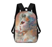 Sinyumoney Fantasy Castle Waterfall Mochila Escolar para Adolescentes, Impreso En 3D, Ajustable, Con Bolsillos De Moda Para Niños, Niños, Niñas Estudiantes Y Adolescentes, Pastel Nymph, 17"