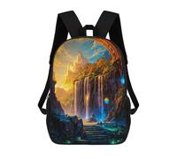 sinyumoney Fantasy Cave Nature Sky Mochila Escolar Impresa En 3D Mochila Escolar De Moda Para Niños Mochilas Para Niños Estudiantes De Secundaria 17inch