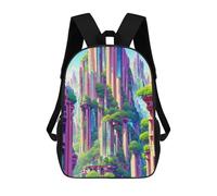 sinyumoney Fantasy Cityscape Urban Jungle Mochila Para Niños, Adolescentes Y Estudiantes, Mochilas Para Niñas, Mochilas Para Niños Pequeños, Primaria Y Secundaria 17inch
