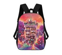 sinyumoney Fantasy Cityscape Vibrant Urban Dreamscape Mochila Para Niños, Adolescentes Y Estudiantes, Mochilas Para Niñas, Mochilas Para Niños Pequeños, Primaria Y Secundaria 17inch