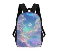 sinyumoney Fantasy Clouds Sky Art Print Mochila Escolar Infantil De 17 Pulgadas Con Estampado 3D De Películas De Anime Para Niños, Mochila De Viaje, Mochila Escolar Infantil