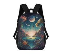 sinyumoney Fantasy Cosmic Garden -1 Mochila Escolar Infantil De Moda Informal Mochilas Infantiles Impresas En 3D Mochila Grande Para Niño 17inch