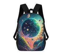 sinyumoney Fantasy Cosmic Garden Mochilas Para Niños Y Estudiantes, Mochilas Escolares Impresas En 3D, Mochilas Para Estudiantes De Primaria Y Secundaria Para Niños Y Niñas 17inch
