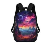 sinyumoney Fantasy Cosmic Landscape Mochila Escolar Infantil De 17 Pulgadas Con Estampado 3D De Películas De Anime Para Niños, Mochila De Viaje, Mochila Escolar Infantil
