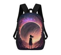 sinyumoney Fantasy Cosmic Landscape Mochila Escolar, Mochila De Viaje Resistente Al Agua, Mochila Para Computadora Para Niñas, Niños Y Adolescentes 17inch