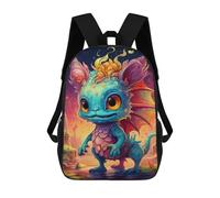 sinyumoney Fantasy Creature in Vibrant Colors Mochila Escolar Para Niños Y Niñas, Mochila Informal De Viaje, Mochila De Gran Capacidad Para El Día A Día 17inch