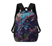 sinyumoney Fantasy Creature Portrait Mochila Escolar Infantil Impresa En 3D Para Niños, Mochilas De Viaje De Alta Capacidad, Bolsas Para Libros, Mochila Escolar Infantil 17inch