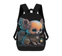 sinyumoney Fantasy Cute Baby Fox Art Print Mochilas Escolares, De Viaje Y Universitarias Para Hombres, Mujeres Y Adolescentes 17inch