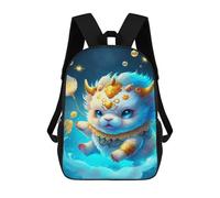 sinyumoney Fantasy Cute Baby Yak Art Print Mochila Escolar Infantil De 17 Pulgadas, Mochila Escolar Impresa En 3D Para Niños De Primaria Y Secundaria