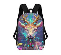 sinyumoney Fantasy Deer Art Print-1 Mochila Escolar Infantil De 17 Pulgadas Con Estampado 3D De Películas De Anime Para Niños, Mochila De Viaje, Mochila Escolar Infantil