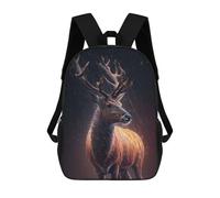 sinyumoney Fantasy Deer in Rain Mochila De Peluche Con Dibujos Animados, Mochila 3D Para Niños, Bolsa Escolar, Idea De Regalo De Cumpleaños Para Niños Y Niñas 17inch