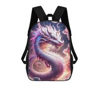 sinyumoney Fantasy Dragon Art Print-13 Mochila Infantil De 17 Pulgadas, Mochila Escolar Con Estampado 3D De Dibujos Animados Para Niños Y Adolescentes.