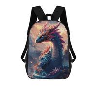 sinyumoney Fantasy Dragon Colorful Mochila Escolar Impresa En 3D Para Niños 17inch Mochilas Para Niños Y Niñas, Mochilas Escolares Para Niños, Mochilas De Viaje