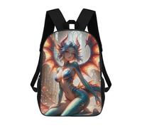 sinyumoney Fantasy Dragon Girl 17inch Mochilas Escolares Impresas En 3D, Mochilas Escolares De Moda Para Niños De Primaria Y Secundaria