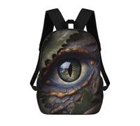 sinyumoney Fantasy Dragon Green Eye Mochilas Impresas En 3D Para Niños, Mochila Escolar, Mochila Informal Para Exteriores, Mochila Informal De Moda Para Niños, Lindas Bolsas De Viaje 17inch