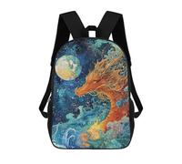 sinyumoney Fantasy Dragon Ocean Art Print Mochilas Infantiles Mochila Escolar Impresa En 3D Para Niños Mochilas De Viaje Bolsas Para Libros Para Niños 17inch Mochila Escolar