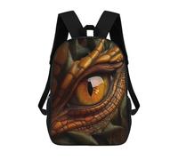 sinyumoney Fantasy Dragon Orange Eye Mochila Escolar Impresa En 3D Para Niños, Mochila Escolar Informal De Moda Para Viajes Para Niños Y Estudiantes 17inch
