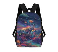 sinyumoney Fantasy Elephant Landscape 17inch Mochila Escolar Impresa En 3D Para Niños, Mochila Escolar Informal De Moda, Mochilas De Viaje Para Niños Y Estudiantes.