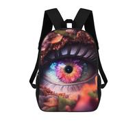 sinyumoney Fantasy Eye Floral Fusion Mochila Infantil, Mochila Escolar Infantil, Mochilas Escolares Impresas En 3D Para Niños Y Estudiantes Adolescentes 17inch