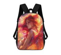 sinyumoney Fantasy Fire Angel Artwork Mochila Escolar Resistente Al Agua, Mochila Escolar De Negocios Para Hombres/mujeres 17inch