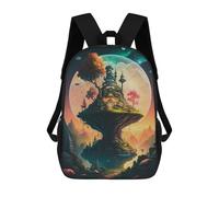 sinyumoney Fantasy Floating Island -4 Mochila Escolar Mochila Para Niños Impresa En 3D Mochilas Infantiles Para Niños Y Niñas Mochilas Escolares Mochilas De Viaje Para Niños 17inch