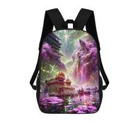 sinyumoney Fantasy Floating Islands Mochila Escolar Infantil Impresa En 3D, Mochila Informal De Moda Para Niños, Mochila De Viaje De Alta Capacidad Para Libros Para Niños 17inch