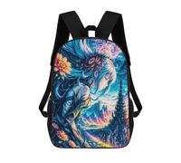 sinyumoney Fantasy Floral Journey Mochila Escolar, De Secundaria, Universitaria, De Viaje Para Adolescentes, Chicas, Chicos, Mujeres Y Hombres 17inch