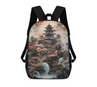 sinyumoney Fantasy Forest in Japan Mochila Ronaldo, Mochila Infantil, Mochila Escolar Para Estudiantes, Mochila Para Libros, Mochila Escolar Impresa En 3D Para Niños Y Niñas, 17inch