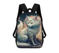 sinyumoney Fantasy Fox Artwork-1 Mochilas Impresas En 3D Para Niños 17inch Mochilas De Moda Informales Para El Día A Día, Bolsas De Viaje, Mochilas Informales Para Exteriores Para Niños Y Niñas