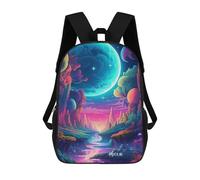 sinyumoney Fantasy Galaxy Landscape -1 Mochila Escolar Impresa En 3D Para Niños Y Niñas, Mochila Para Portátil Para Niños/estudiantes/adultos 17inch