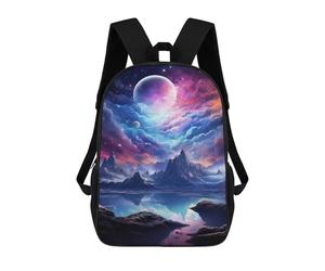 sinyumoney Fantasy Galaxy Landscape -6 Mochilas Escolares De Moda Para Papelería, Impermeables, Informales, Para Hombres, Mujeres Y Adolescentes 17inch