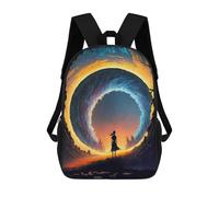 sinyumoney Fantasy Galaxy Landscape Mochila Escolar Impresa En 3D Mochila Escolar De Moda Para Niños Mochilas Para Niños Estudiantes De Secundaria 17inch