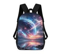 sinyumoney Fantasy Galaxy Reflections -1 Mochila Escolar/para Ordenador Portátil Para Colegio/trabajo/viajes Para Camping, Aventuras Al Aire Libre Y Viajes Diarios 17inch