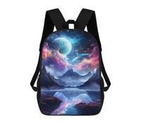 sinyumoney Fantasy Galaxy Reflections Mochila Escolar Para La Escuela Secundaria, Preparatoria, Universidad Y Viajes Para Niños/niñas/adolescentes 17inch