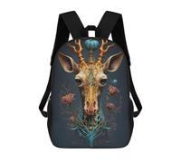 sinyumoney Fantasy Giraffe Portrait Mochila, Mochila Escolar Impresa En 3D, Bolsa Para El Almuerzo Escolar, Mochila De Viaje, Mochila Para Amigos, Mochila Escolar Para Niñas Y Niños 17inch