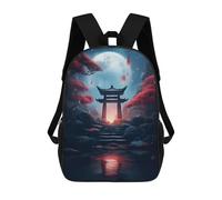 sinyumoney Fantasy Japan Torri Gate Mochilas Para Niños Mochila Escolar Mochila Escolar Impresa En 3D Para Niños Estudiantes De Primaria Y Secundaria 17inch